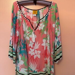 🌸Ruby Rd. Top Pom-Pom adorable, very comfy and soft. GUC